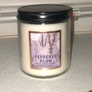 Sweet peppered plum mini candle